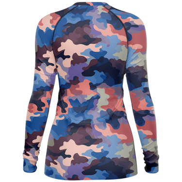Chokefish™ Long Sleeve Rashguard Camouflage Woman's Shirt-007